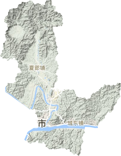 万秀区地形地图