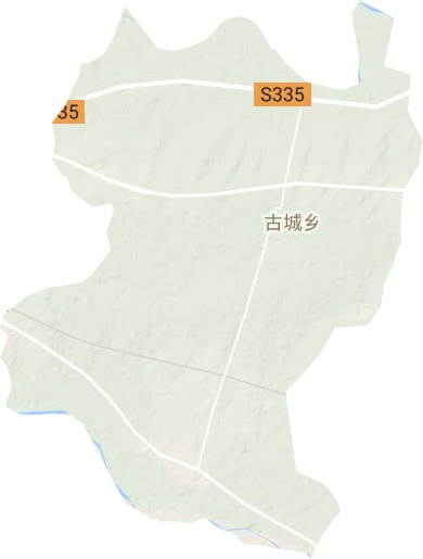 古城乡地形地图