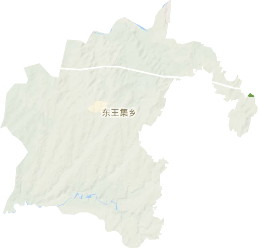 东王集乡地形地图