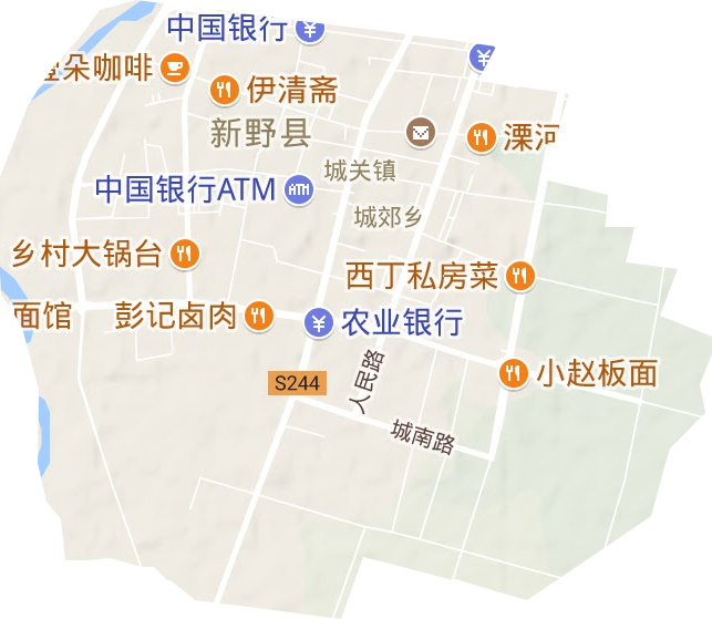 汉城街道地形地图