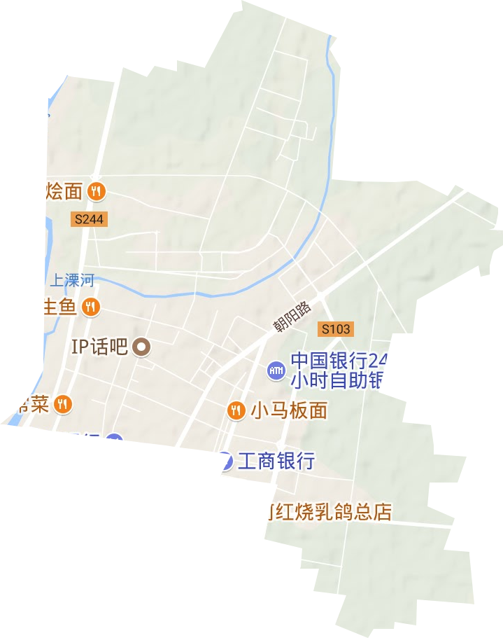 汉华街道地形地图