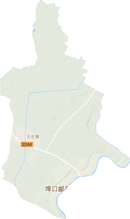 王庄镇地形地图