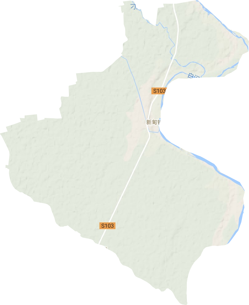 新甸铺镇地形地图