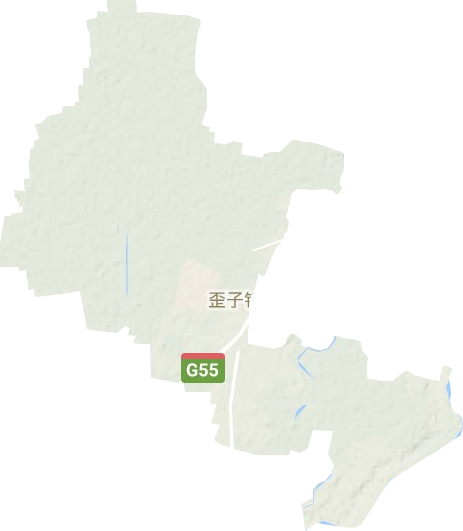 歪子镇地形地图