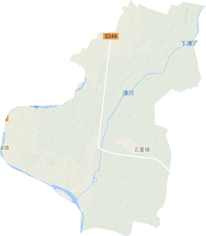 五星镇地形地图