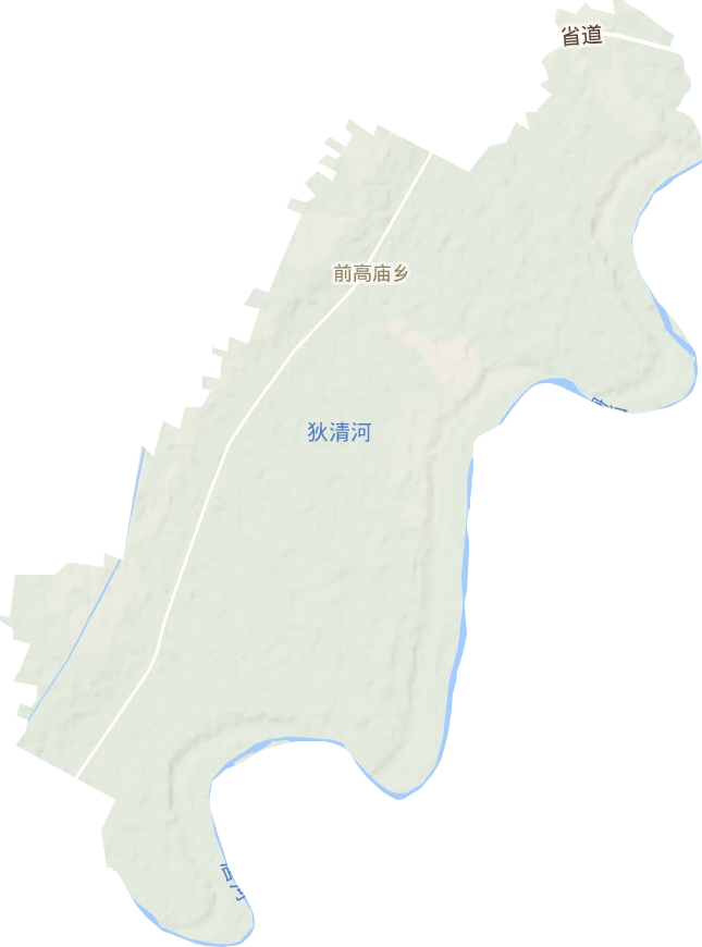前高庙乡地形地图