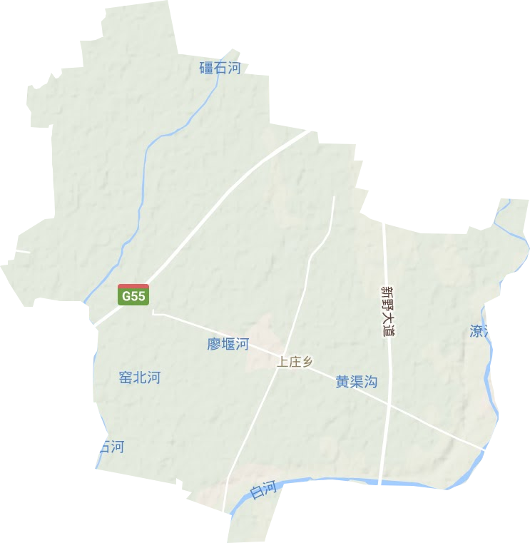 上庄乡地形地图