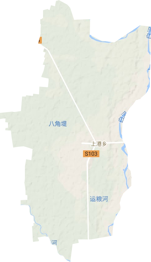 上港乡地形地图