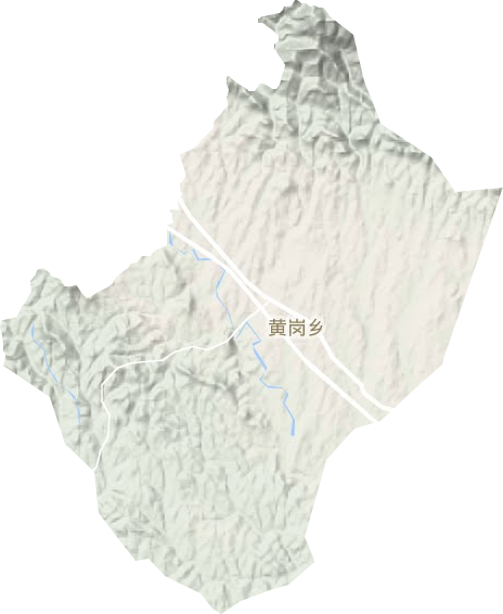 黄岗镇地形地图
