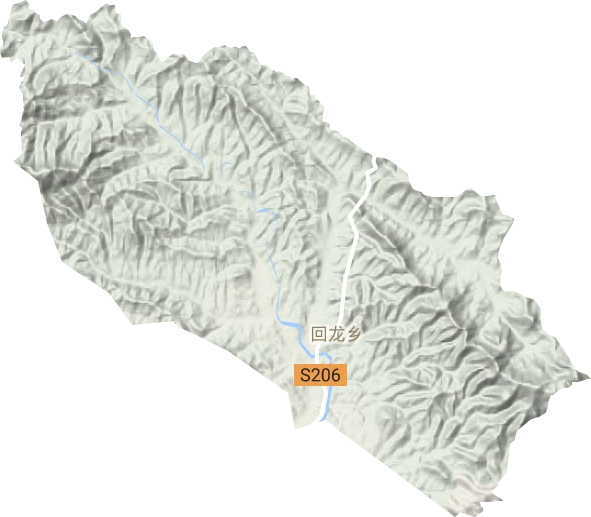 回龙乡地形地图