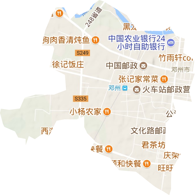 古城街道地形地图