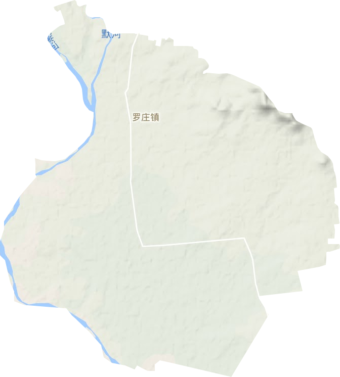 罗庄镇地形地图