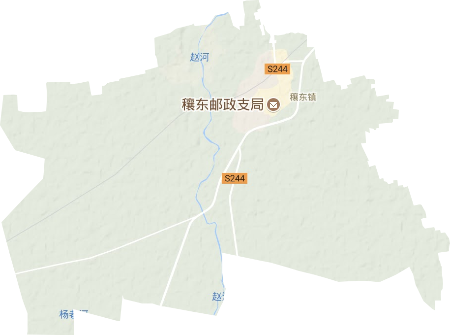 穰东镇地形地图