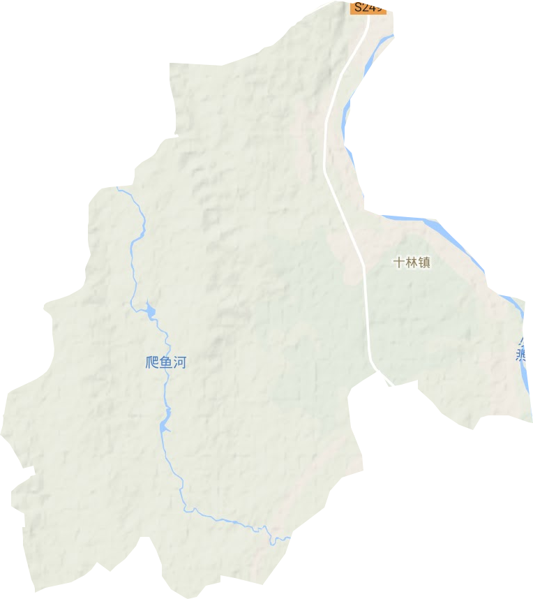 十林镇地形地图