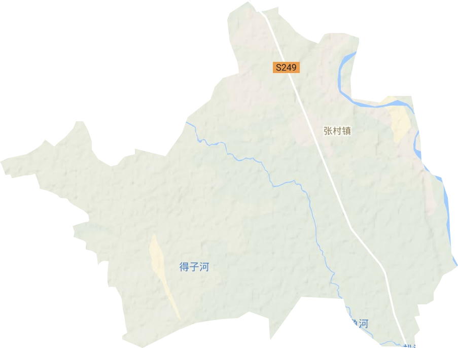张村镇地形地图