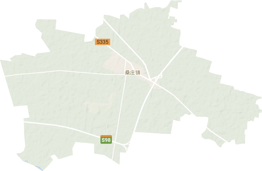 桑庄镇地形地图