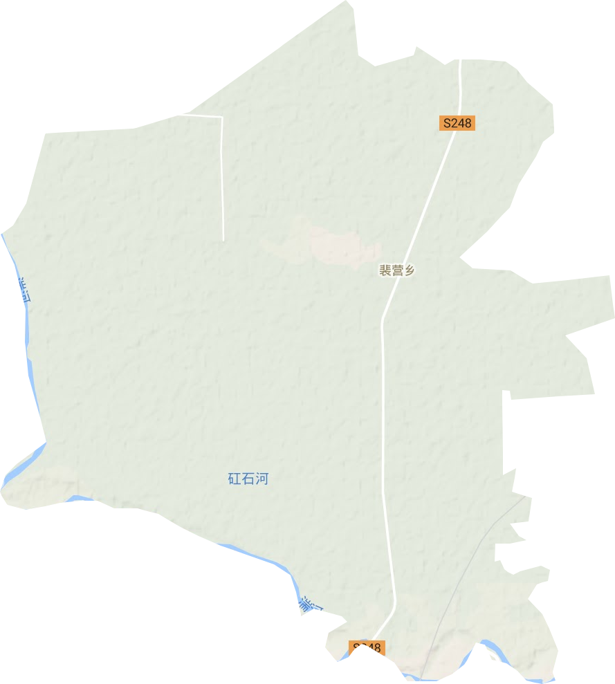 裴营乡地形地图