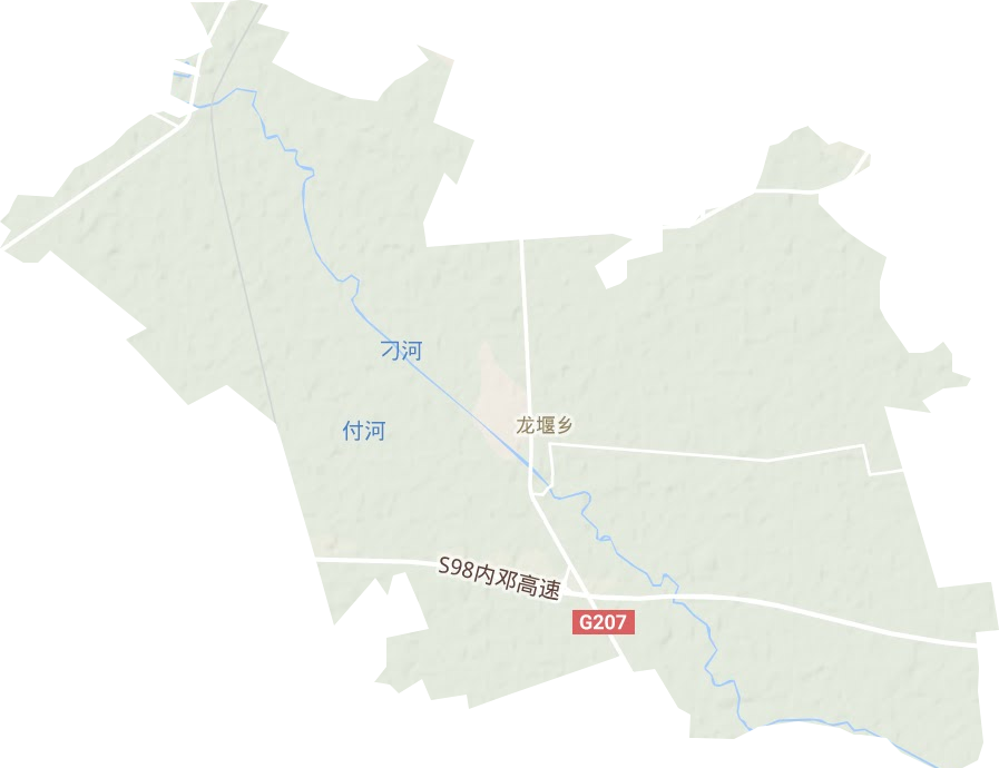 龙堰乡地形地图