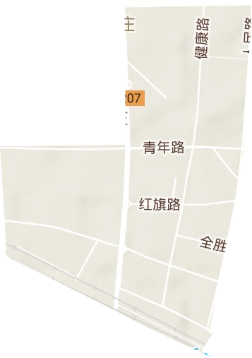 八八街道地形地图