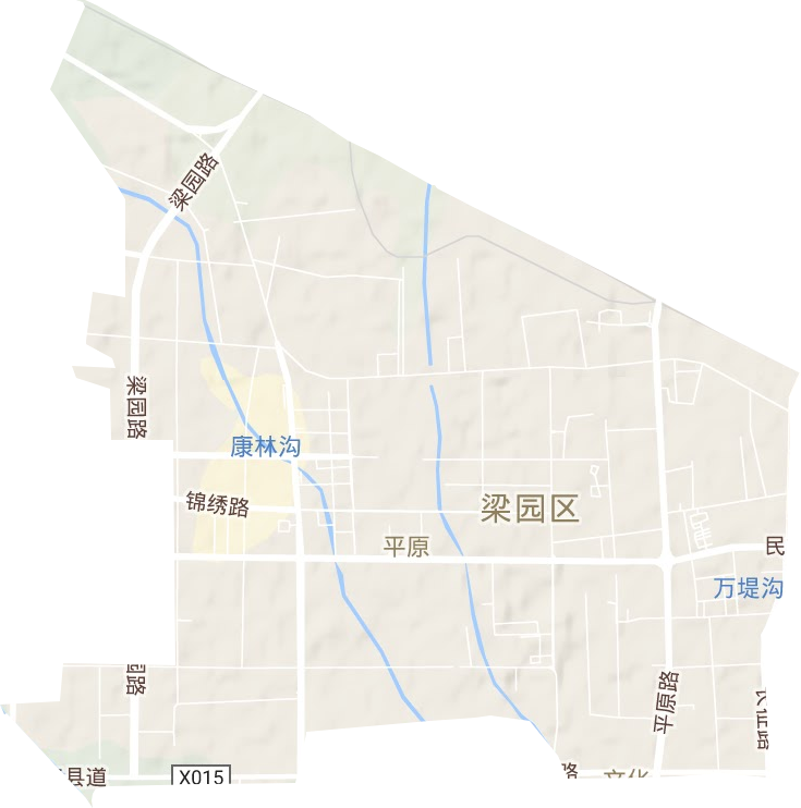 平原街道地形地图