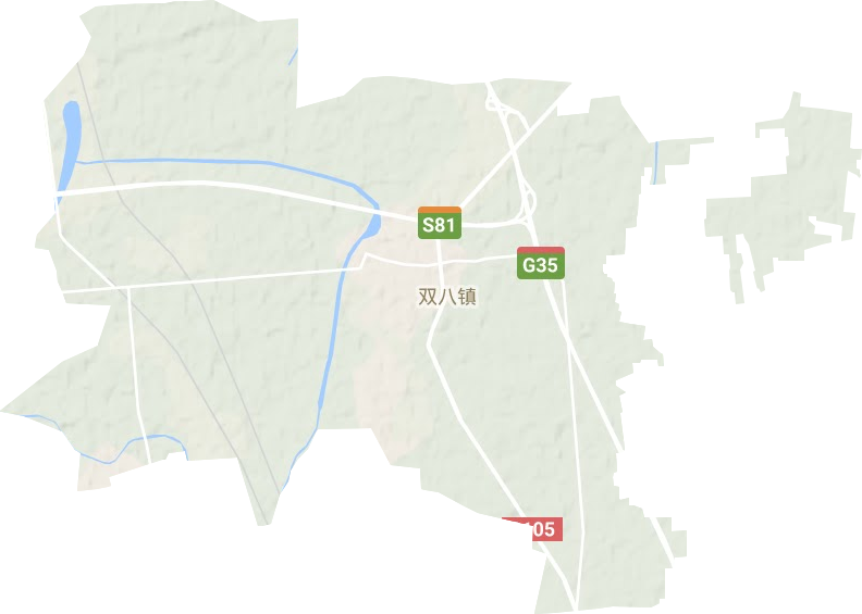 双八镇地形地图