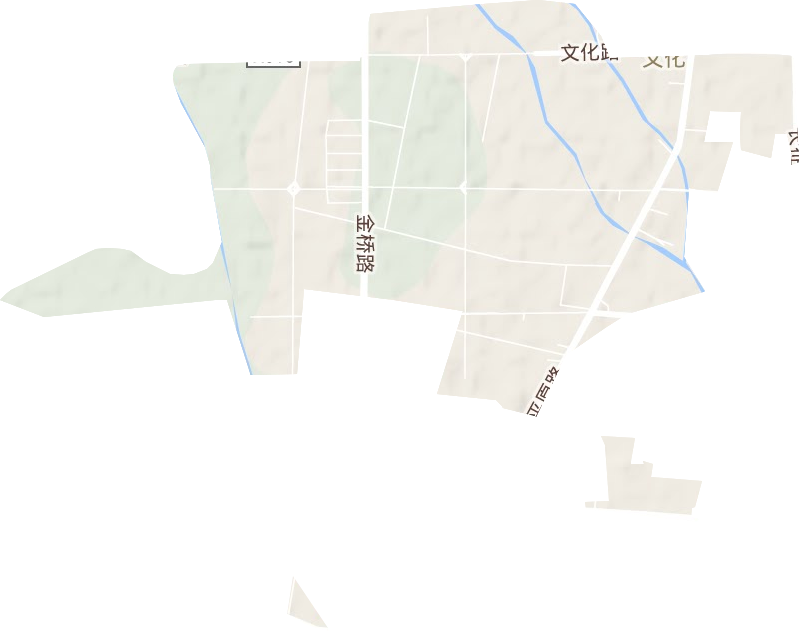 文化街道地形地图