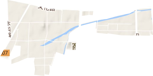 东方街道地形地图