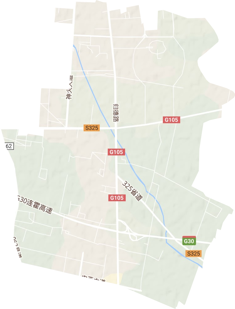 宋城街道地形地图