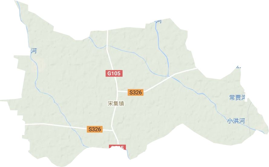 宋集镇地形地图