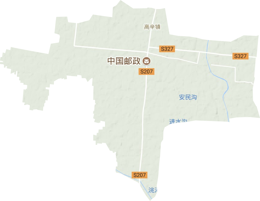 高辛镇地形地图
