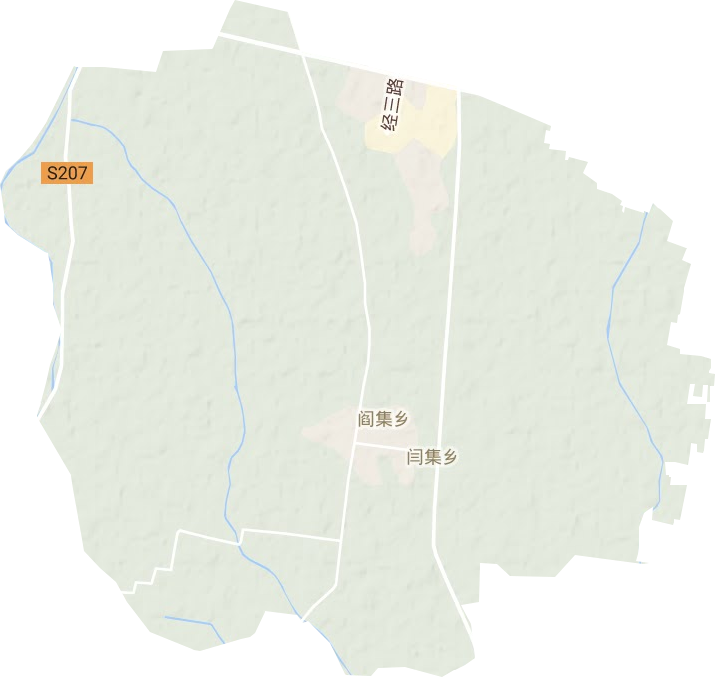 闫集镇地形地图
