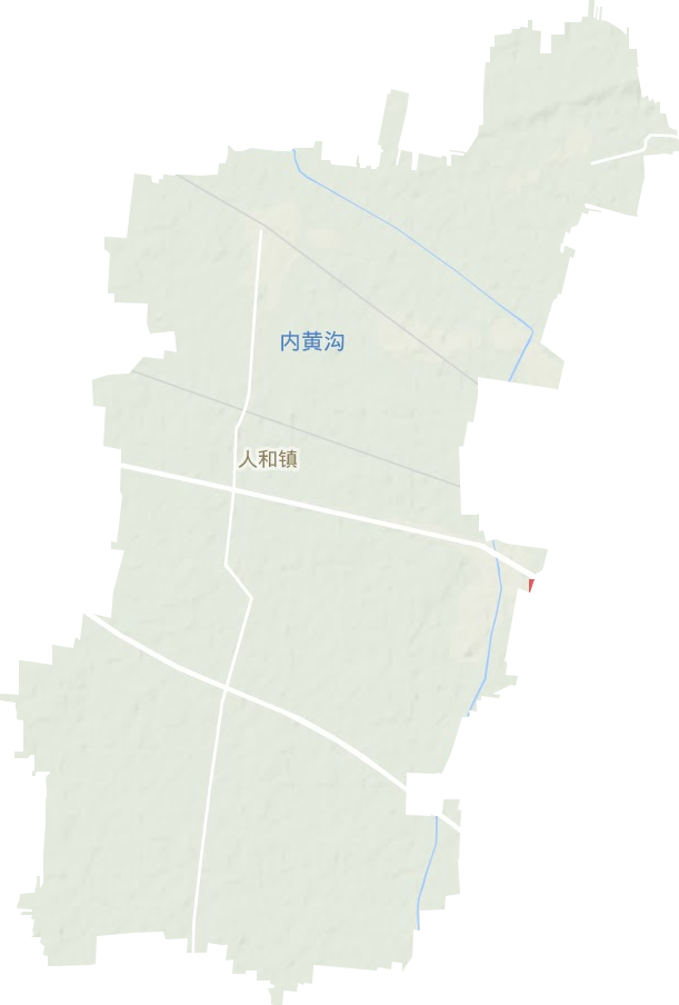 人和镇地形地图