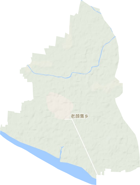 老颜集乡地形地图