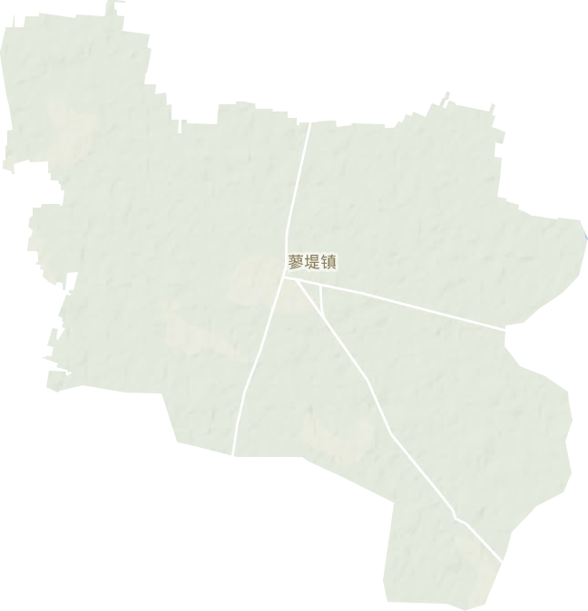 蓼堤镇地形地图