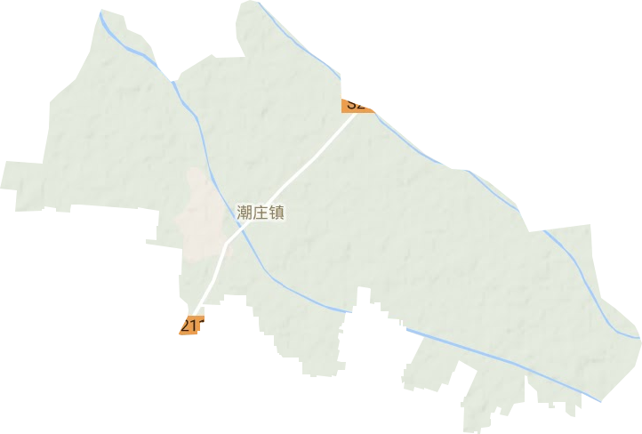 潮庄镇地形地图
