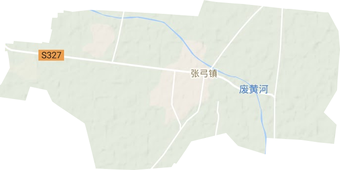 张弓镇地形地图