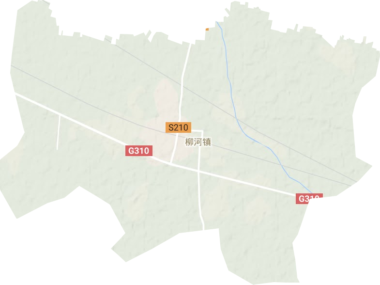 柳河镇地形地图