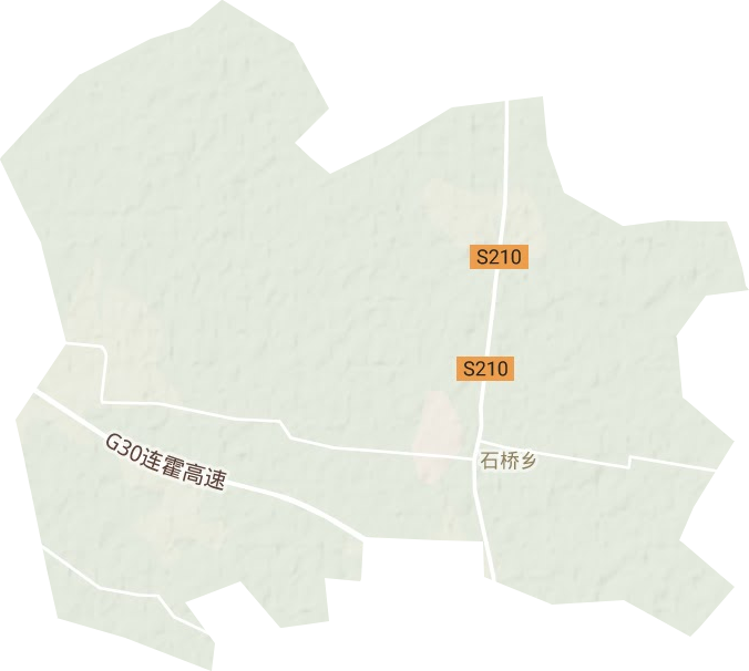 石桥镇地形地图