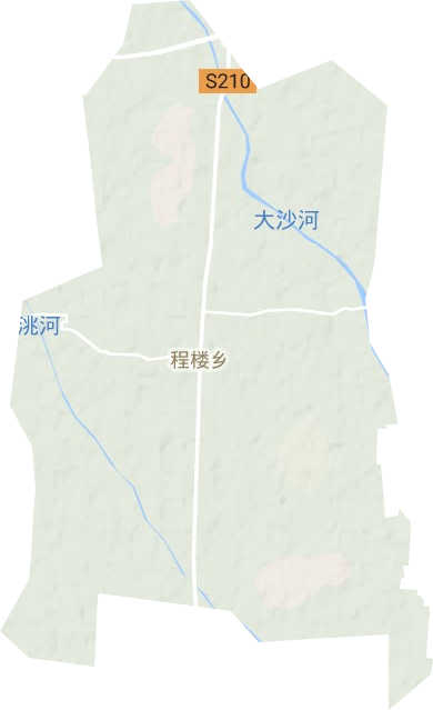程楼乡地形地图