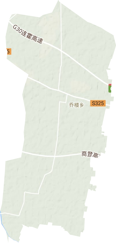 乔楼乡地形地图