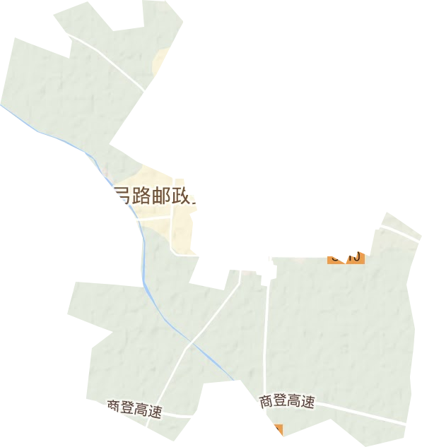 城郊乡地形地图