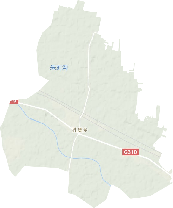 孔集乡地形地图