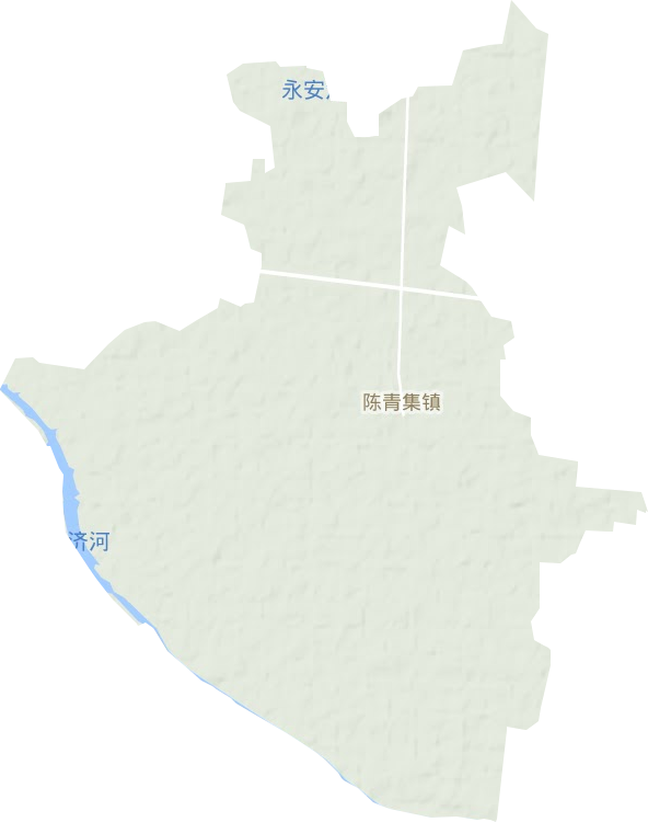陈青集镇地形地图