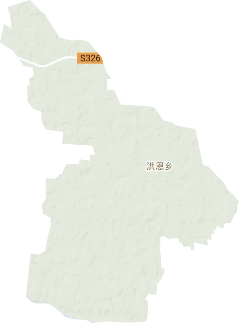 洪恩乡地形地图