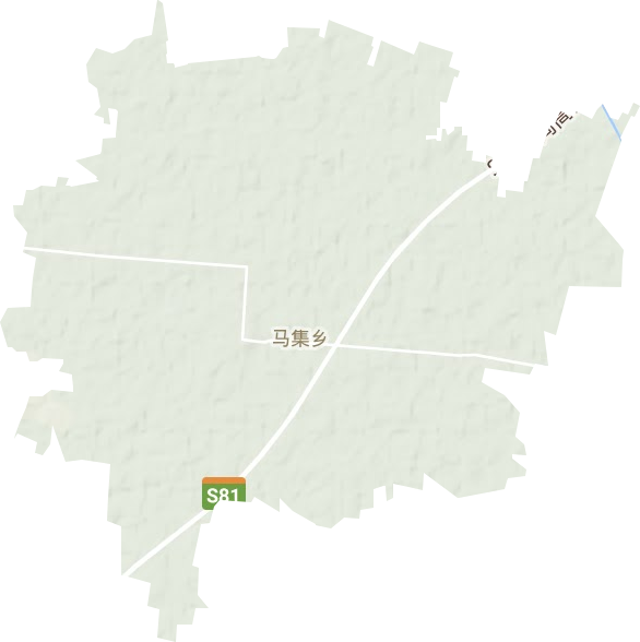 马集乡地形地图