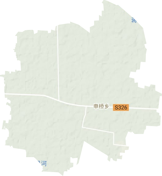 申桥乡地形地图