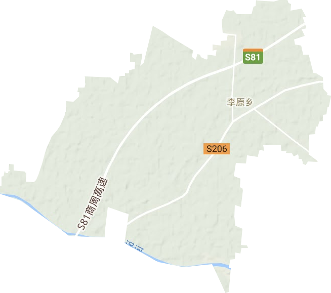 李原乡地形地图