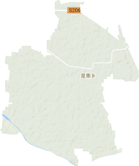 皇集乡地形地图