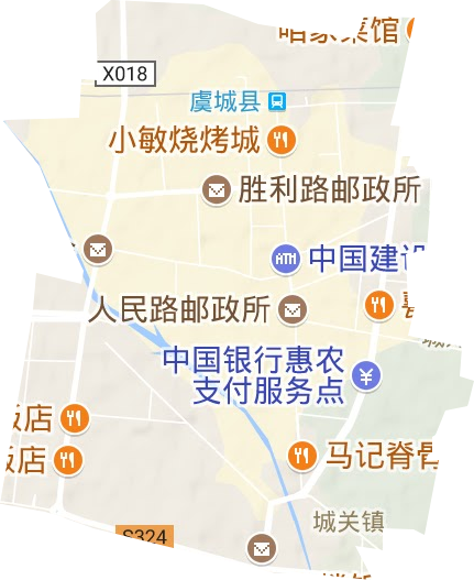 城关镇地形地图