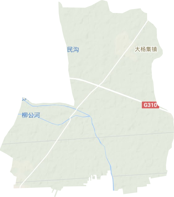 大杨集镇地形地图